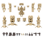 Bandai 2745397 Option Parts Set #18 Accessory Kit for eEXM-17 Alto Ground Type
