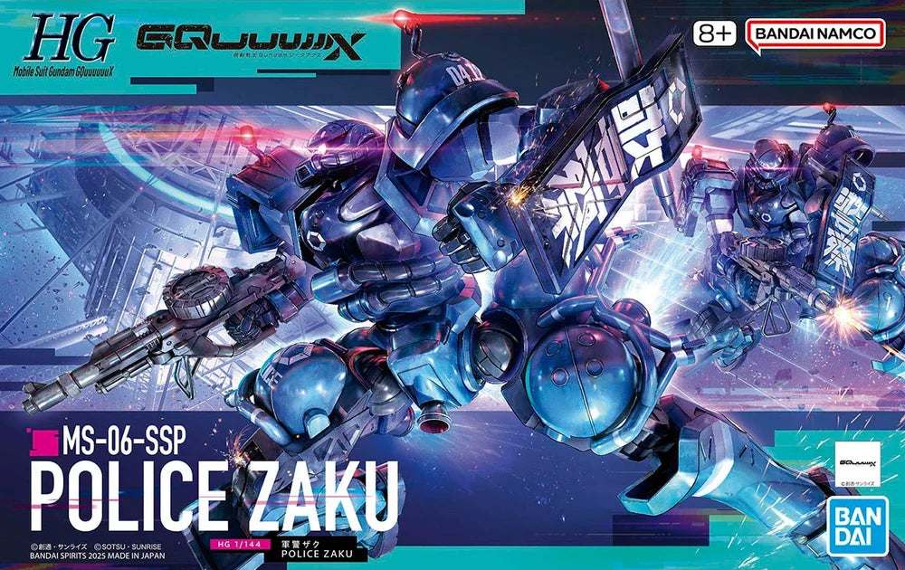 Bandai 2759290 1/144 HG GQuuuuuuX #02 Police Zaku Gundam Mobile Suit