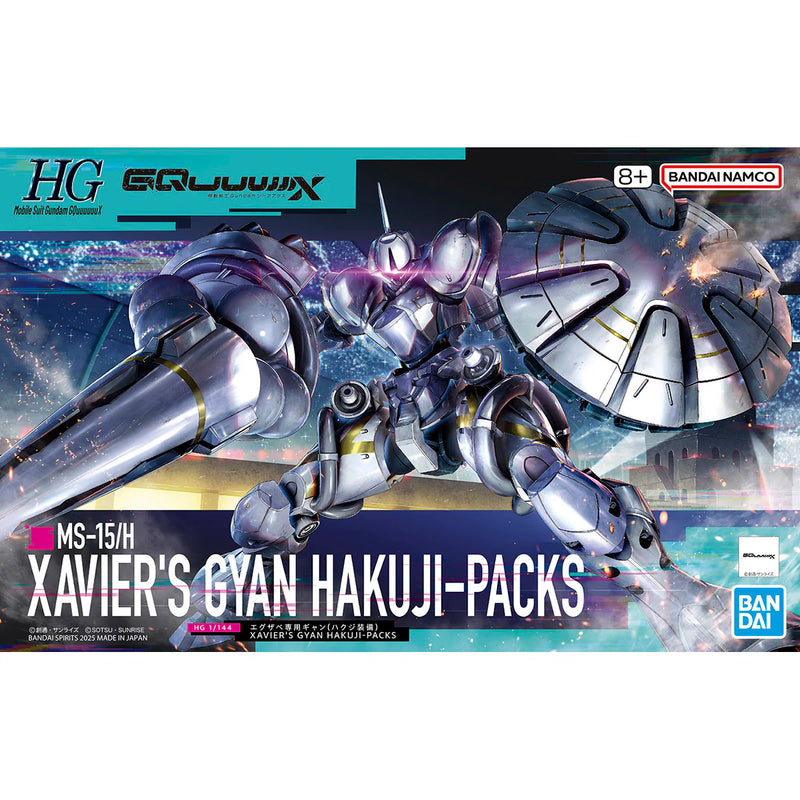 Bandai 2773793 1/144 HG GQuuuuuuX #07 Xavier's Gyan Hakuji-Packs Mobile Suit Gundam