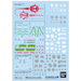 Bandai 2773796 GD-140 GQuuuuuux Mobile Suit Gundam Waterslide Decal Sheet Multiuse 2