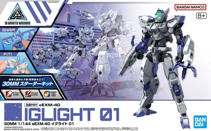 Bandai 2773797 1/144 30MM eEXM-40 Iglight 01 "30 Minutes Missions"