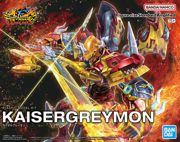 Bandai 2773816 Digimon Frontier Kaiser Greymon Figure Rise Standard Amplified Model Kit