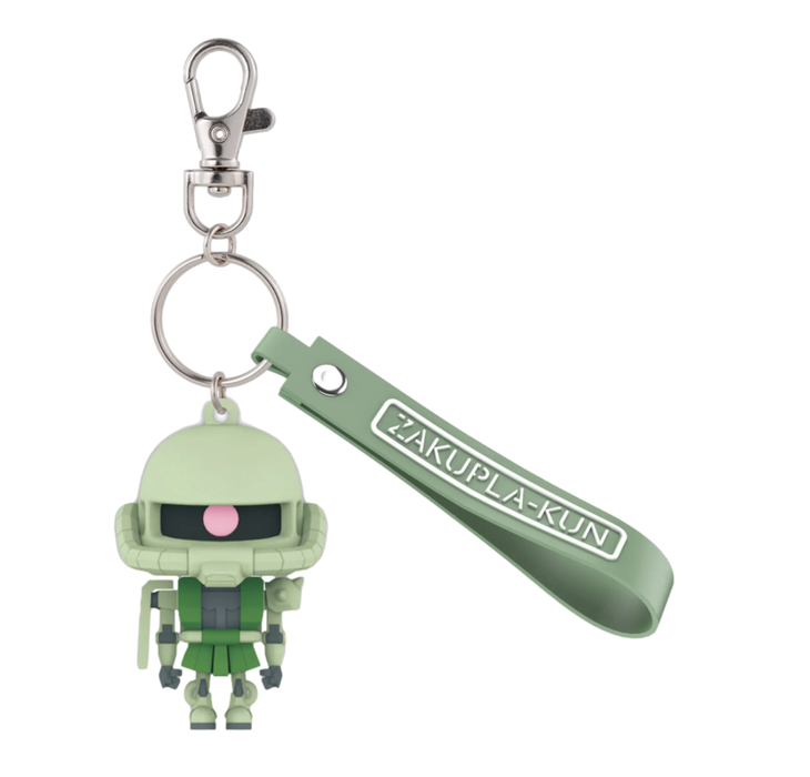 Bandai 2777890 Mobile Suit Gundam Zakupla-Kun 3D Rubber Mascot Keychain