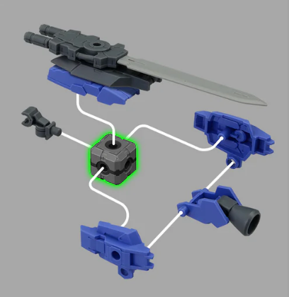 Bandai 2794146 1/144 30MM Customize Material (Ex Jointcore Cube) "30 Minutes Missions"
