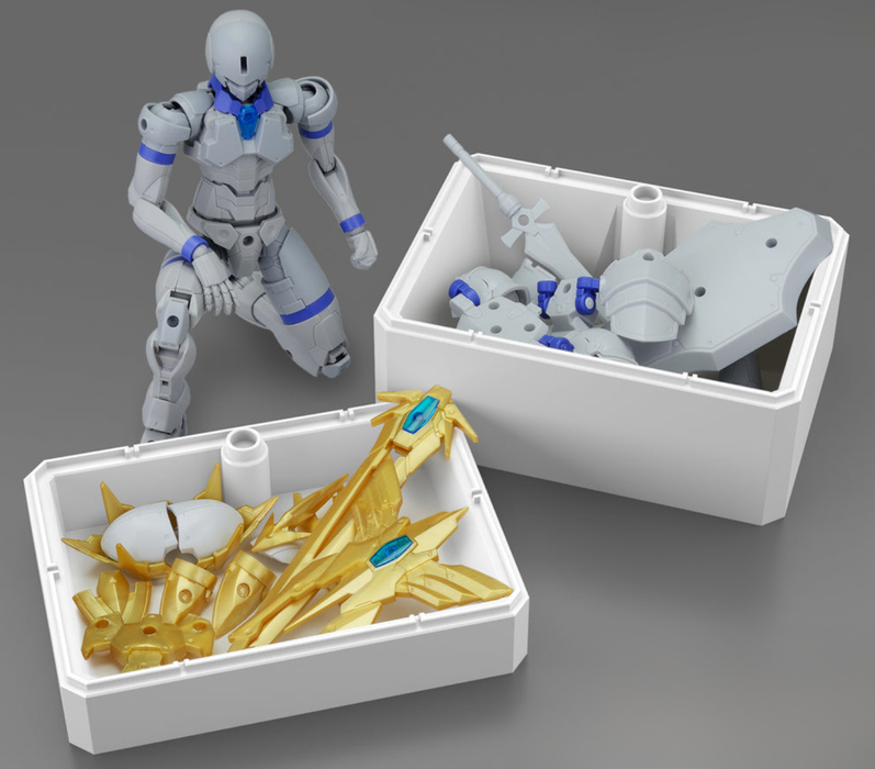 Bandai 2815146 Action Base 7 and Option Box 1 (White)