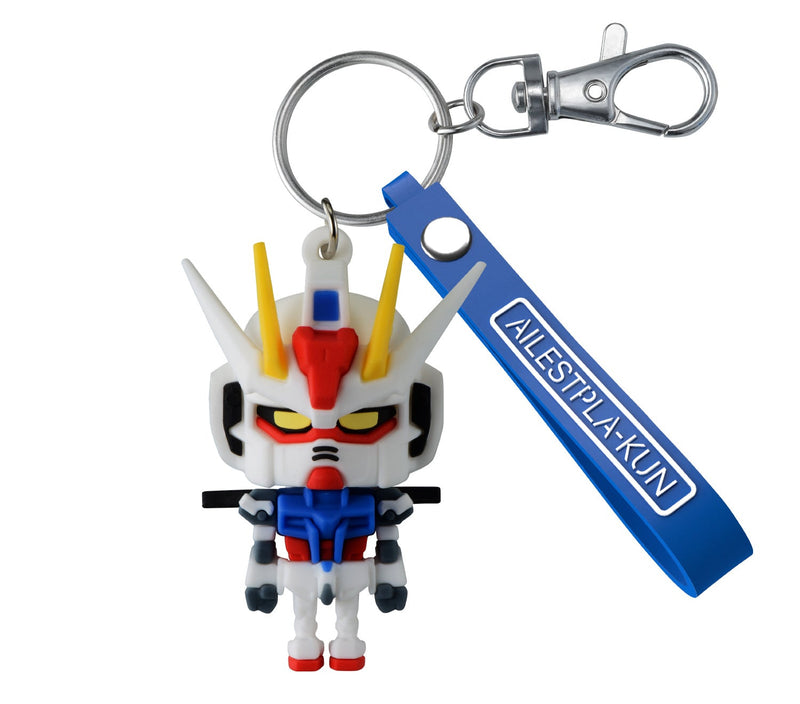 Bandai 2825394 Mobile Suit Gundam Aile Stpla-Kun 3D Rubber Mascot Keychain