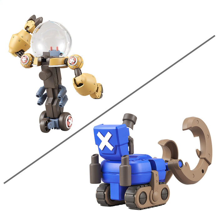 Bandai 2831082 One Piece Chopper Robot #2 & #3 Heavy Armor & Horn Dozer