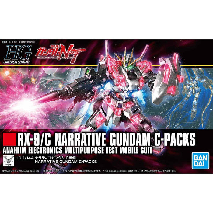 Bandai 5056760 (2436525) 1/144 HG Universal Century #222 Narative Gundam NT C-Packs