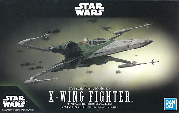 Bandai 2493970/5058313 1/72 Star Wars X-Wing Fighter Model Kit