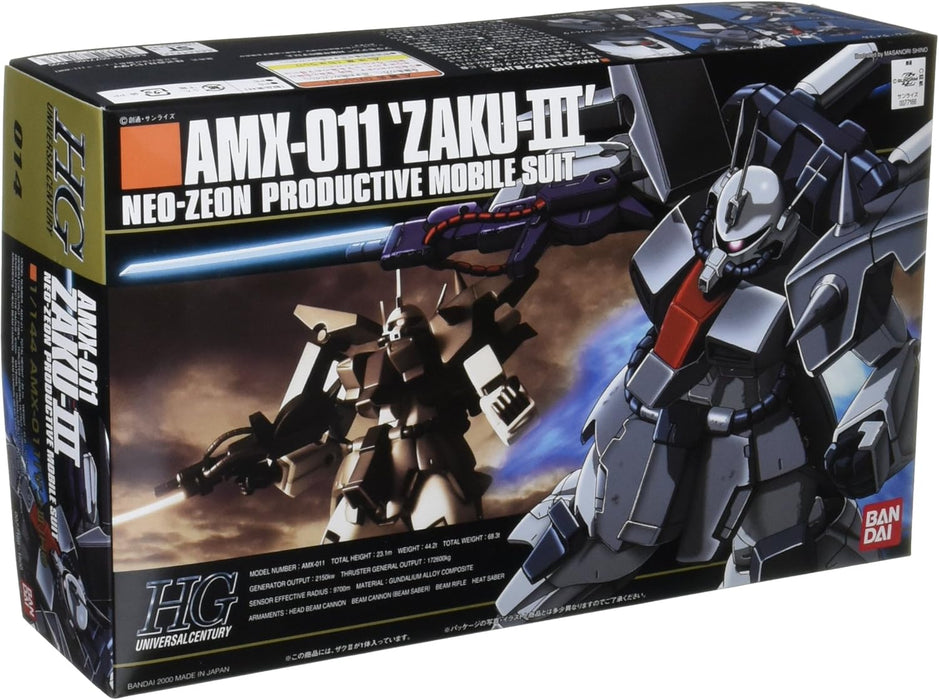 Bandai 77166 1/144 HG UC #14 AMX-011 Zaku III Neo-Zeon Productive Mobile Suit Gundam
