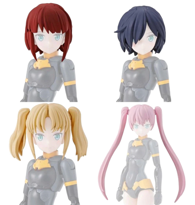 Bandai 9028642 30MS Option Hair Style Parts Set Vol.1 "30 Minutes Sisters"