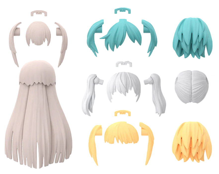 Bandai 9032260 30MS Option Parts Set #5 Hair Style Accessory Kit (30 Minute Sisters)