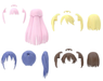 Bandai 9034001 30MS Option Parts Set #6 Hair Style Accessory Kit (30 Minute Sisters)