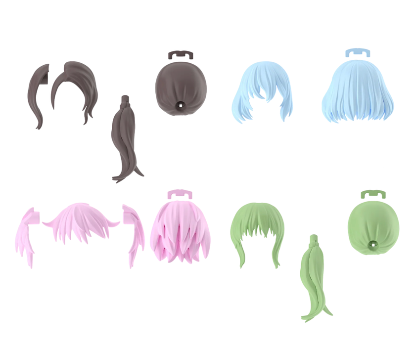 Bandai 9043752 30MS Option Parts Set #9 Hair Style Accessory Kit (30 Minute Sisters)