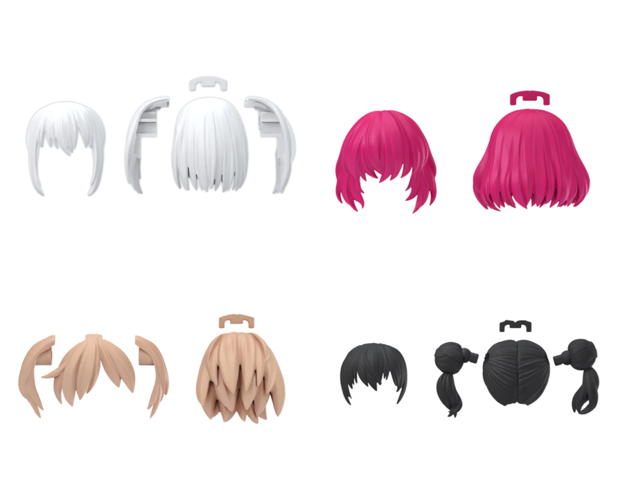 Bandai 9046570 30MS Option Parts Set #10 Hair Style Accessory Kit (30 Minute Sisters)