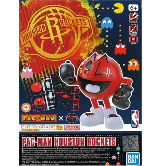 Bandai x NBA 2593838 Entry Grade Houston Rockets Pac-Man Model Kit