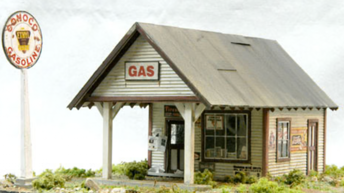 Banta Modelworks 2109 HO Scale 1930's Gas Station Craftsman Kit