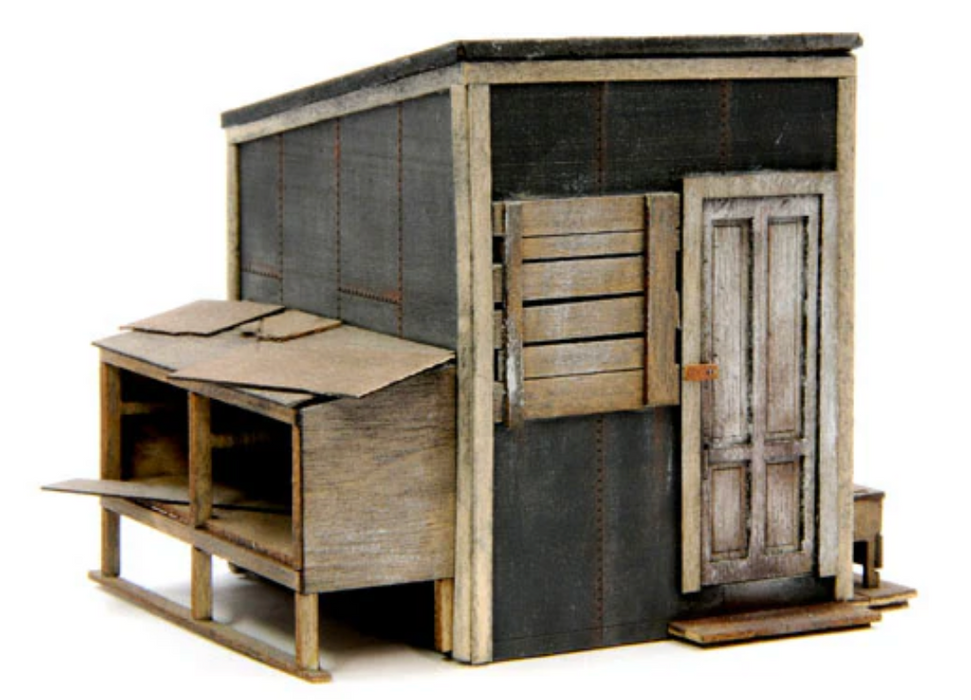 Banta Modelworks 2144 HO Scale Lineside Shed Craftsman Kit