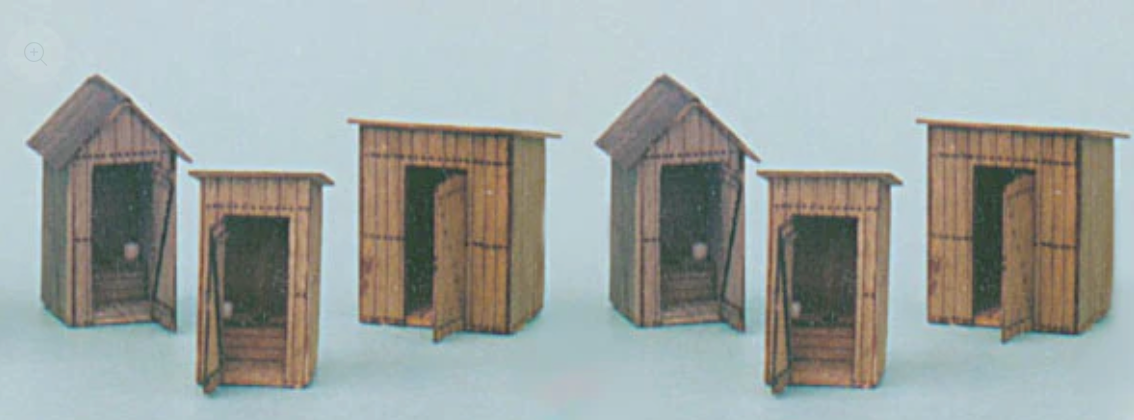 Banta Modelworks 6021 O Scale Outhouse Collection 6'n1 Craftsman Kit