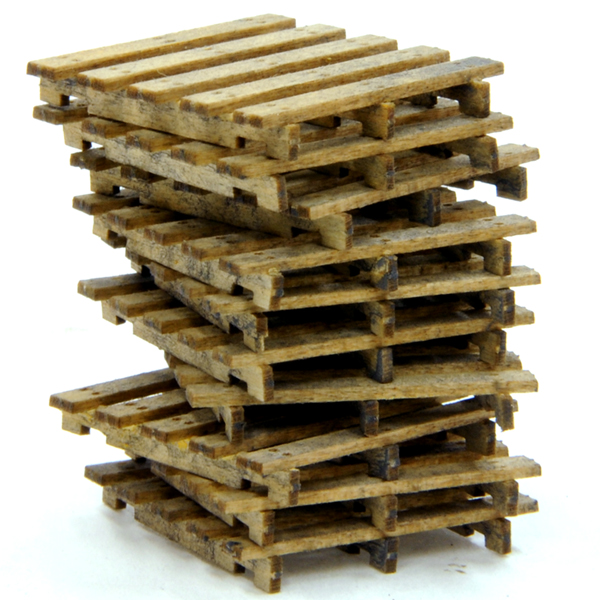 Banta Modelworks 925 F/G Scale Wood Pallets (7 Pack)