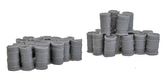 Bar Mills Scale Model Works 1002 N Scale 2 Groups of 55 Gallon Drums (Unpainted Resin)
