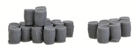 Bar Mills Scale Model Works 1003 N Scale 2 Groups of Wooden Kegs (Unpainted Resin)