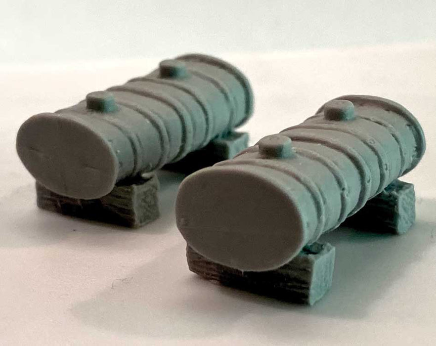 Bar Mills Scale Model Works 1007 N Scale Bulk Fuel Tank (2 Pack Unpainted Resin)