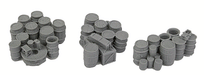 Bar Mills Scale Model Works 2008 HO Scale 3 Groups of Kegs & Crates (Unpainted Resin)