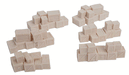 Bar Mills Scale Model Works 2009 HO Scale Wooden Crate Stacks (6 Pack Unpainted Resin)
