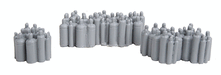 Bar Mills Scale Model Works 2012 HO Scale 3 Groups of Acetylene Tanks Clusters (Unpainted Resin)