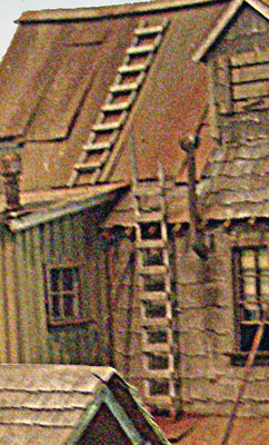 Bar Mills Scale Model Works 2016 HO Scale Wooden Ladders Kit (4 Pack)