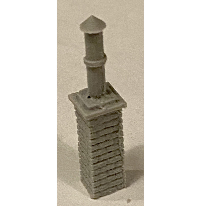 Bar Mills Scale Model Works 2037 HO Scale Smoke Jack Chimney 1-3/8" (3 Pack Unpainted Resin)