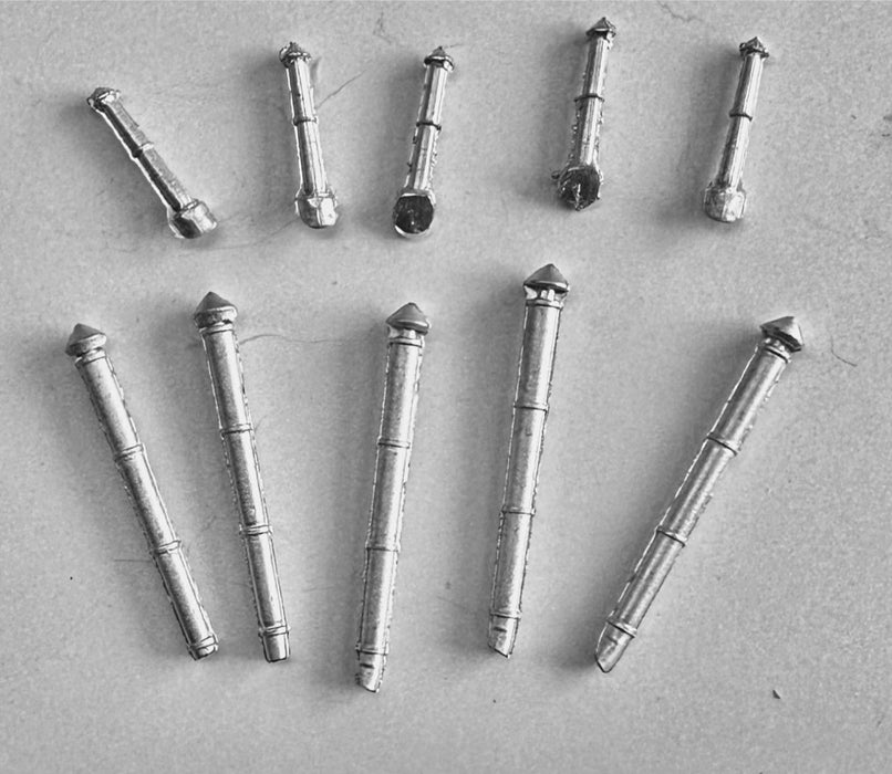 Bar Mills Scale Model Works 204 HO Scale Smoke Stacks