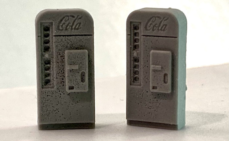 Bar Mills Scale Model Works 2040 HO Scale Soda Machines (2 Pack Unpainted Resin)