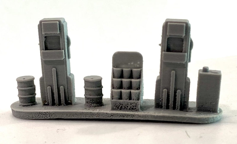Bar Mills Scale Model Works 2041 HO Scale Gas Pump Island (Unpainted Resin)