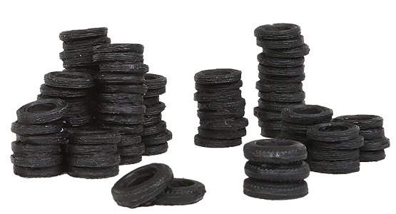 Bar Mills Scale Model Works 210 HO Scale Tire Stacks