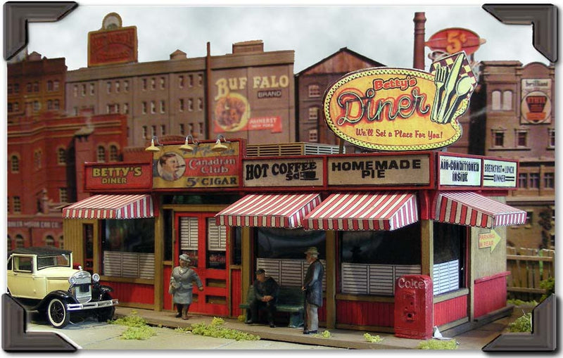 Bar Mills Scale Model Works 302 HO Scale Sweaty Betty's Diner Craftsman Kit