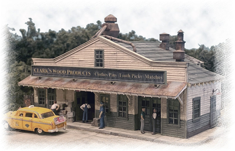 Bar Mills Scale Model Works 331 N Scale Clark's Wood Products Craftsman Kit