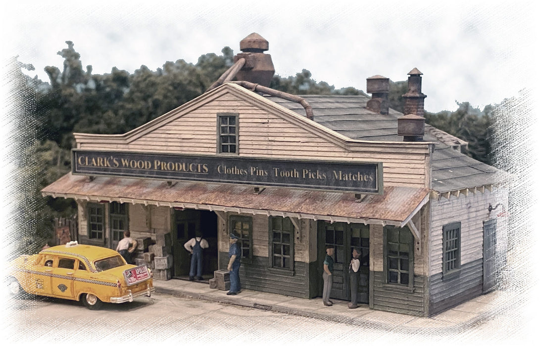 Bar Mills Scale Model Works 331 N Scale Clark's Wood Products Craftsman Kit