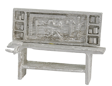 Bar Mills Scale Model Works 4002 O Scale Work Bench with Vise