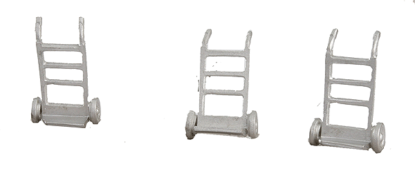 Bar Mills Scale Model Works 4005 O Scale Hand Cart Kit (3 Pack)