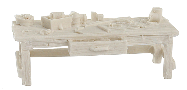 Bar Mills Scale Model Works 4008 O Scale Workbench (Unpainted Resin)