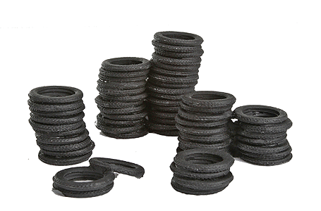 Bar Mills Scale Model Works 4012 O Scale Stacks of Tires (Unpainted Resin)