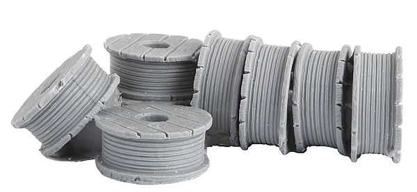 Bar Mills Scale Model Works 4013 O Scale Cable Spools Version 1 (Unpainted Resin)
