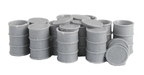Bar Mills Scale Model Works 4015 O Scale 55 Gallon Drums with Open Lids (Unpainted Resin)
