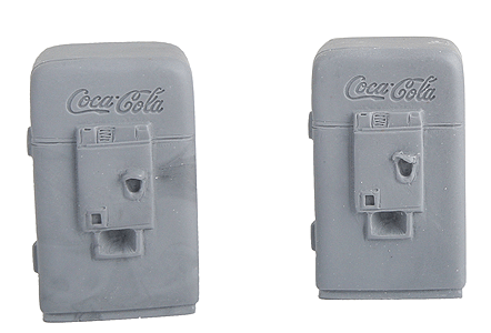 Bar Mills Scale Model Works 4016 O Scale Soda Machines (2 Pack Unpainted Resin)