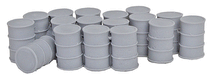 Bar Mills Scale Model Works 4017 O Scale 55 Gallon Drums with Closed Lids (Unpainted Resin)