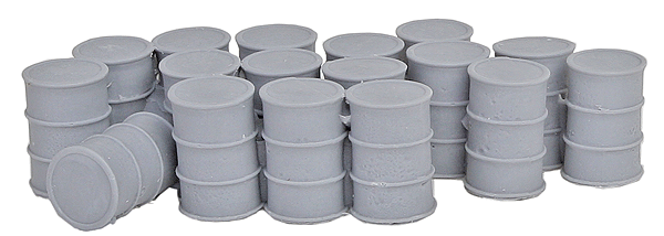 Bar Mills Scale Model Works 4017 O Scale 55 Gallon Drums with Closed Lids (Unpainted Resin)