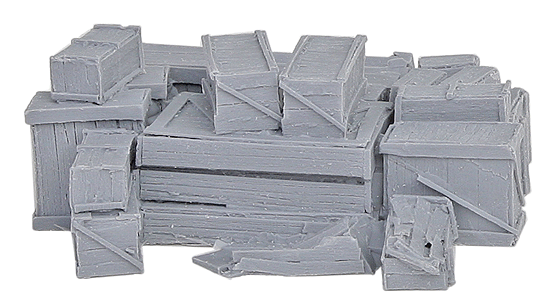 Bar Mills Scale Model Works 4018 O Scale Medium Crate Assortment (Unpainted Resin)