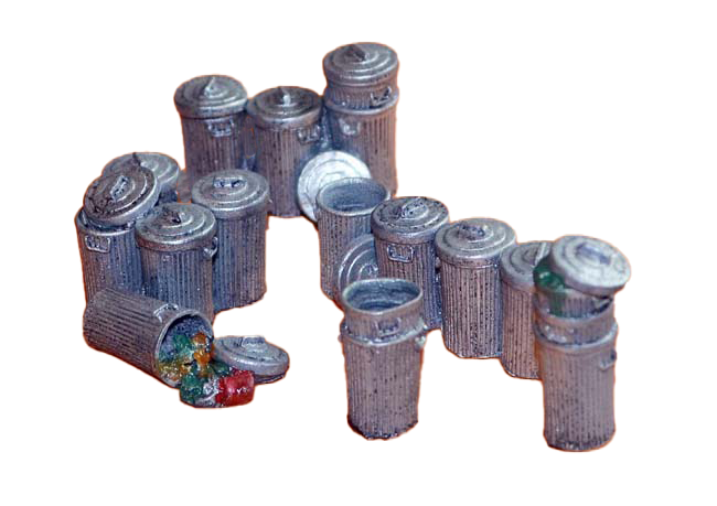 Bar Mills Scale Model Works 4022 O Scale Garbage Pail Assortment (18 Pack of Castings)